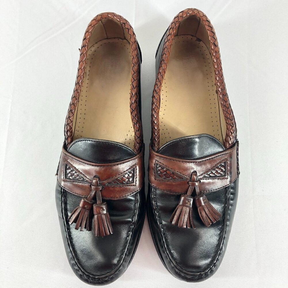 Allen Edmonds Black And Brown Maxfield Loafers Dress Shoes Size 10 D